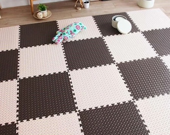 Puzzle Baby Spielmatte, Teppich Konstruktion dich Teppich Puzle Teppich Kinderzimmer Teppich, Boden spielmatte, Schaumstoff Bodenmatte 4,6,8,10 Teller