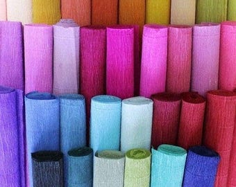 Italian Crepe Paper Rolls 180g | Heavy Weight for Giant Paper Flowers