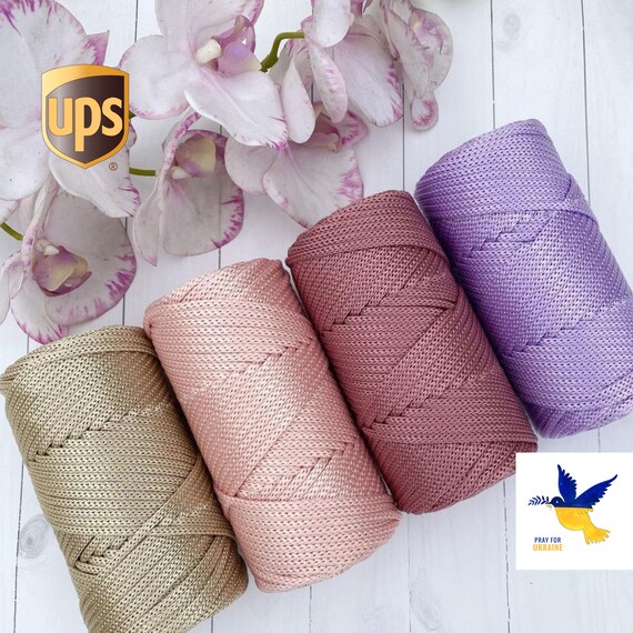 100m Polyester Rope Polyester Knitting Cord 3mm, 4mm, 5mm 109 Yards Crochet Rope  Polyester Cord 