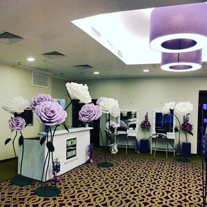 Giant Crepe Paper Flower Set: Wedding Backdrop Decor image 5
