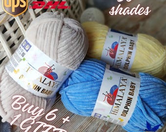 Himalaya DOLPHIN BABY The softest baby yarn baby blanket yarn chunky yarn bulky yarn plush yarn children's yarn plaid yarn pillows yarn loop