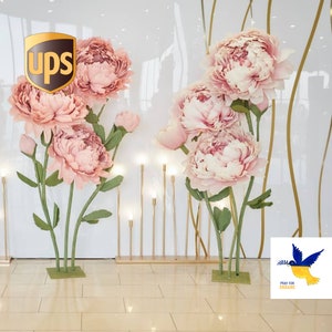 Peonie giganti fiore carta/fiori giganti/fiore gigante peonie/fiori carta matrimonio/matrimonio foto puntelli/asilo nido Decor/carta peonia