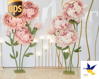 Kæmpe pæoner Papirblomst/Kæmpeblomster/Kæmpeblomst Pæoner/Papirblomster Bryllups-/Bryllupsfotorekvisitter/Varneværelsesindretning/Papirpæon