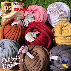 Chunky yarn Arm knitting yarn Chunky cotton yarn Tube yarn 32 yd Giant yarn Chunky knit Super bulky yarn Big yarn YarnArt Marshmallow