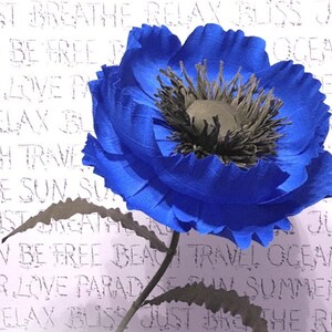 Giant Red Poppy Flower 24 inch – Handmade Crepe Paper, Wedding & Party Decoration image 6