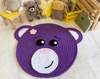 Cotton rug, chunky knit rug, cotton carpet,scandinavian style rug, grey rug, crochet rug,giant cotton rug, knit rug,big knits,kids rug