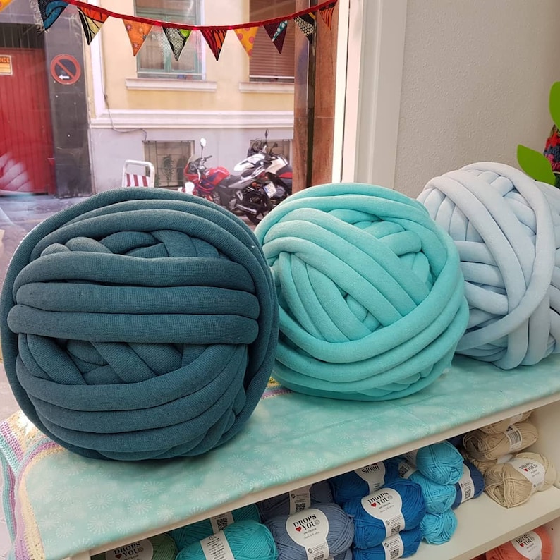 Cotton Yarn for Arm Knitting Vegan Braid Yarn to Make Hand Etsy