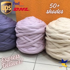Braccio Maglieria lana Merino, filato Chunky, super lana Chunky, filato Jumbo, filato Estremo maglieria, filato ingombrante, regalo per Lei