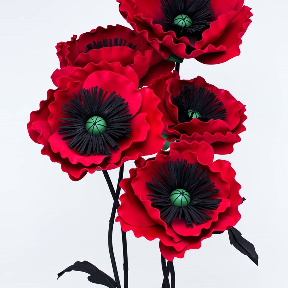 Giant paper poppy large poppy poppy flowers large flowers Etsy