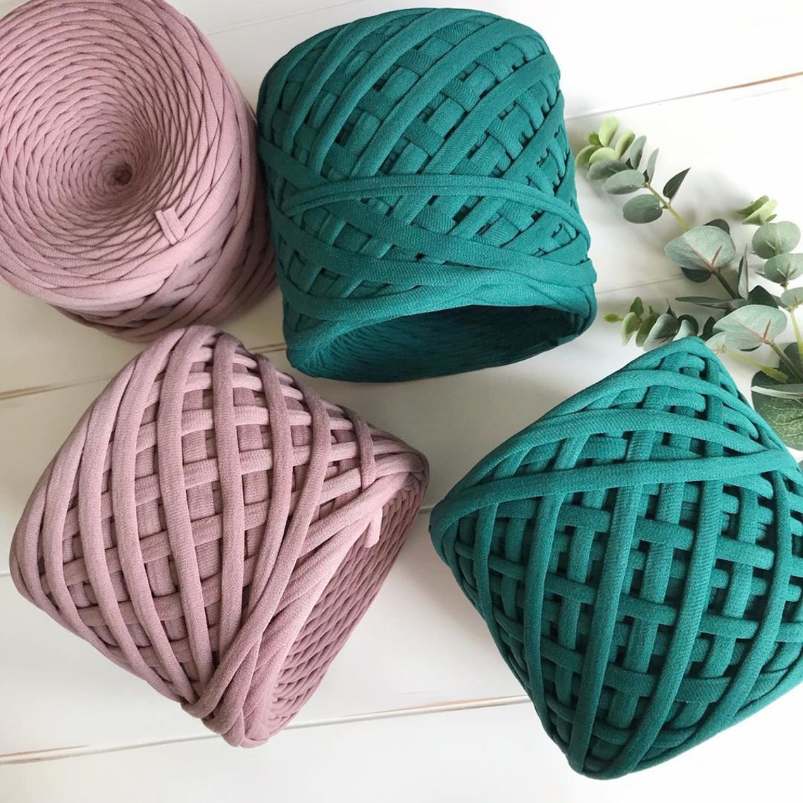 CAMAL T-Shirt Garn - 2 Stück Textilgarn 100g/60m Zum Häkeln