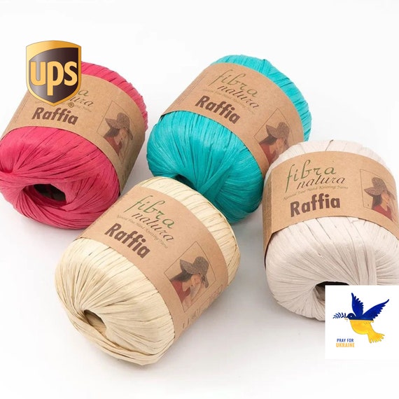 Raffia Yarn Fibranatura Natural Raffia Yarn 100% Cellulose 