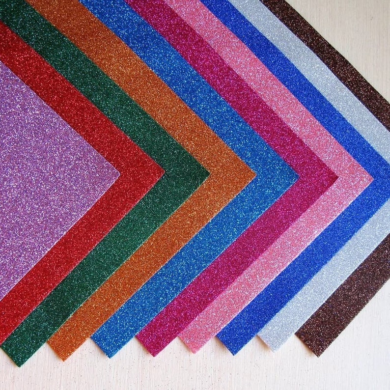 Glitter Foam Paper Sparkles Paper for Children's Craft Etsy
