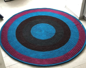Cotton rug, chunky knit rug, cotton carpet,scandinavian style rug, grey rug, crochet rug,giant cotton rug, knit rug,big knits,kids rug