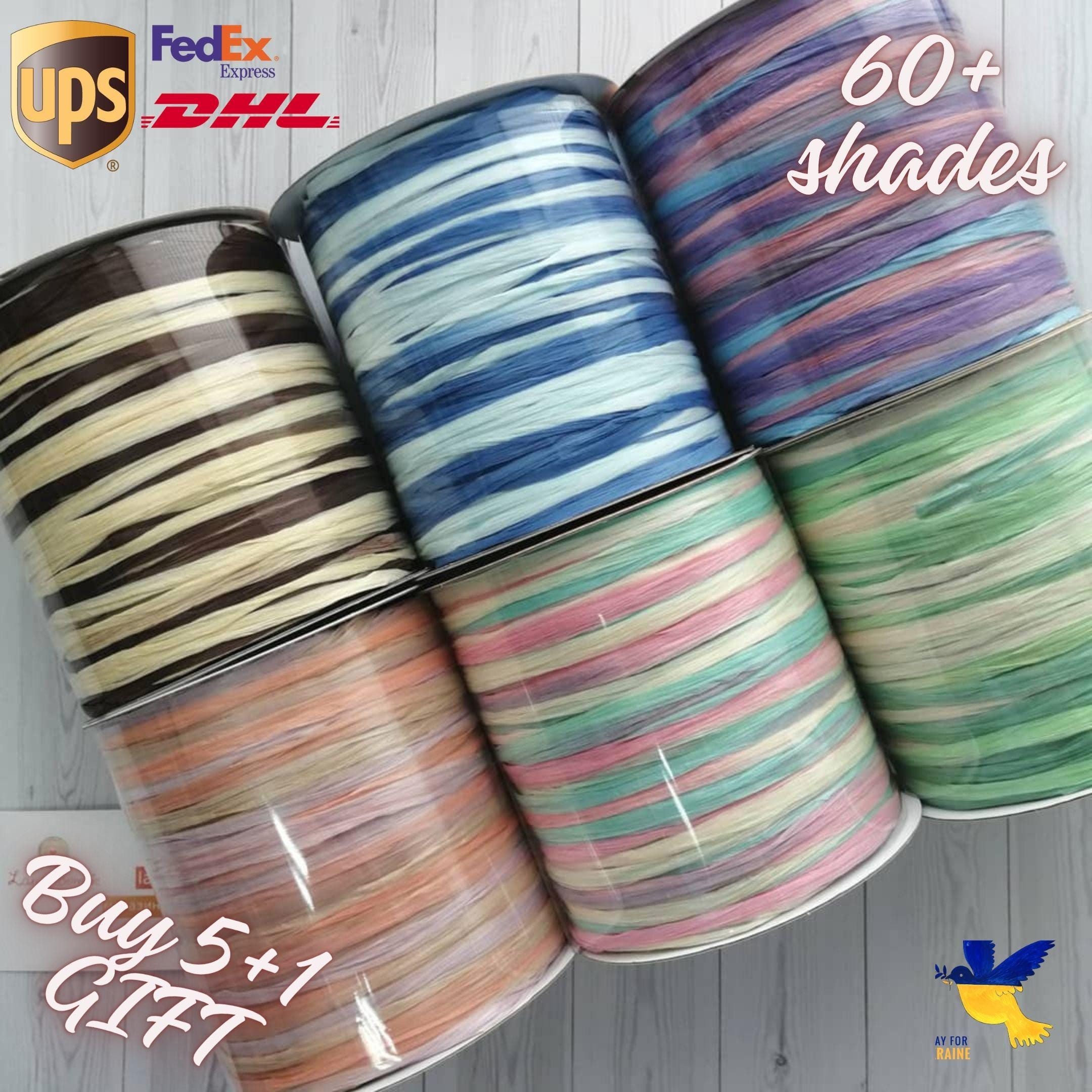 Natural Raffia Yarn ISPIE | Crochet Thread for Bags & Hats 250m - Etsy