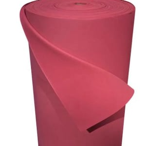 2mm thick EVA foam sheet roll in red color, premium craft foam for giant flowers and cosplay props, waterproof and flexible foam material