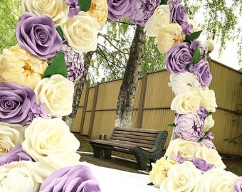 Giant Paper Peony Flower: Handmade Wedding Photo Booth Prop