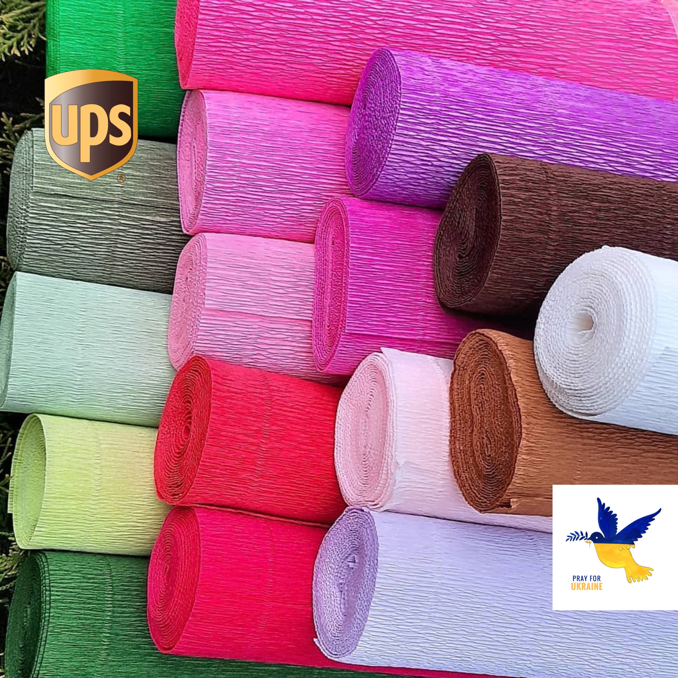 Italian Crepe Paper Rolls, Paper Flowers, Wrapping Paper, Decor