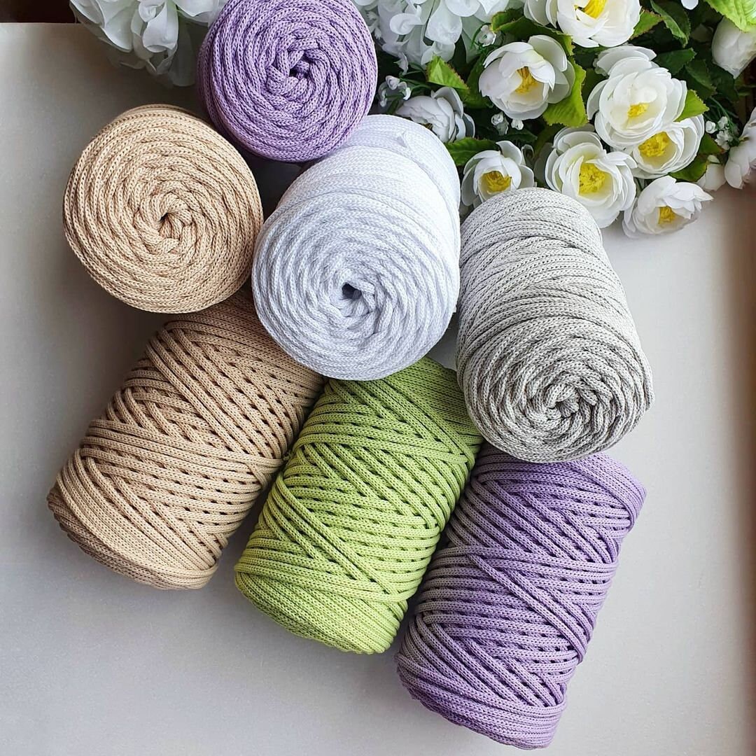 36 Mm Macrame Cord Single Strand Twisted 50 Yard Recycled Etsy