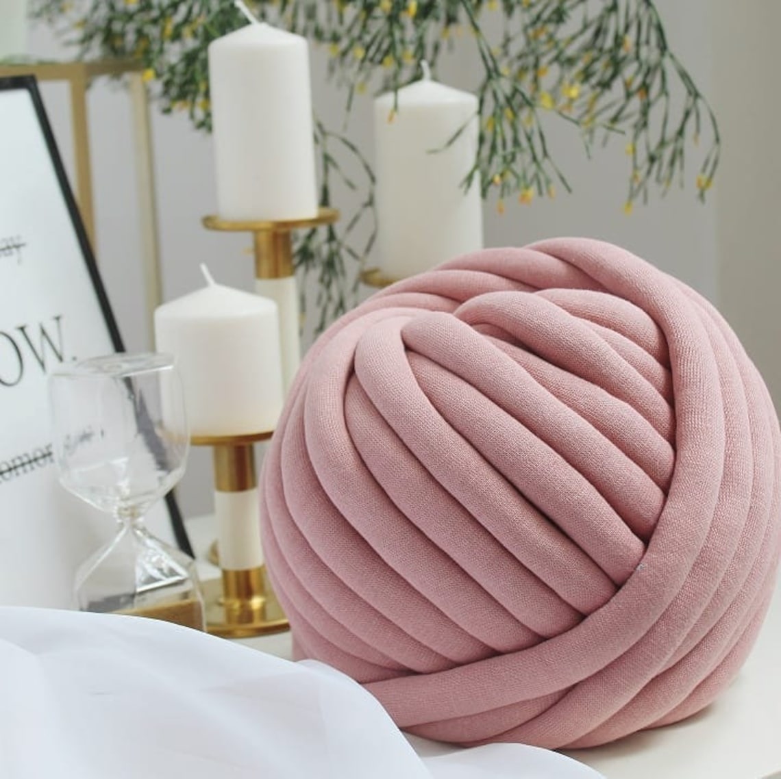 Chunky Cotton Yarn Big Cotton Yarn Big Cotton Tube Yarn Etsy