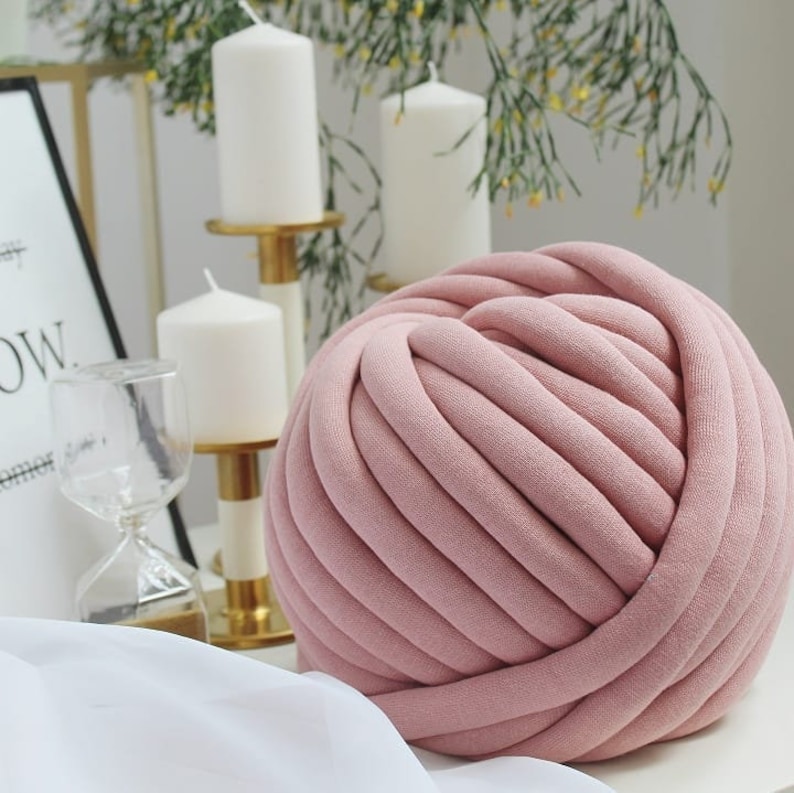 giant cotton yarn cotton braid big cotton tube yarn vegan chunky yarn