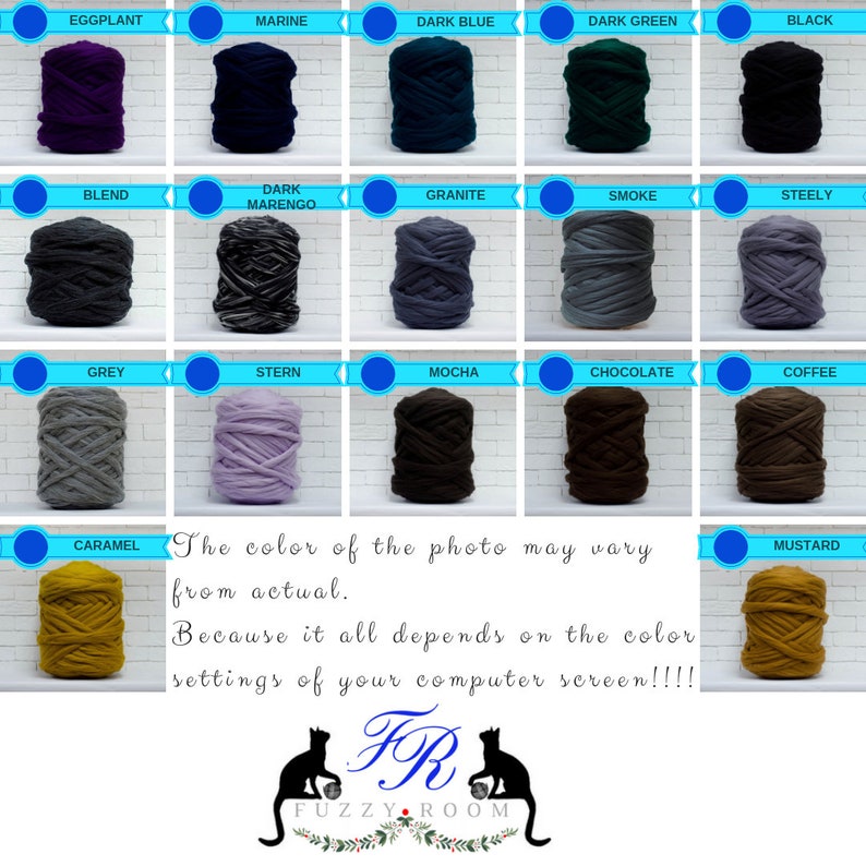CHUNKY YARN, chunky wool, Merino wool, Arm knitting, Giant yarn, Yarn, Roving , Wool, knitting, Chunky knits, Big Yarn, 21 microns image 10