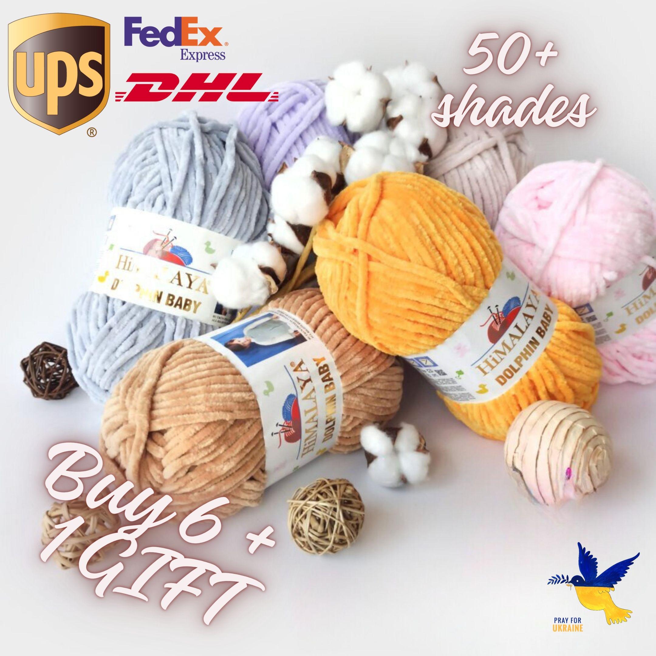 Himalaya Dolphin Baby Yarn - 100% Micro Polyester Chenille Yarn ...