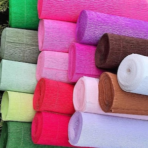 Italian Crepe Paper Rolls: 180 Gram, Paper Flowers, Gift Wrap