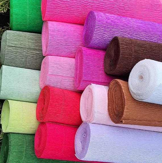 Italian Crepe Paper Rolls: 180 Gram, Paper Flowers, Gift Wrap