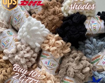 Alize Puffy Loop Yarn: Super Bulky Velvet Finger Yarn