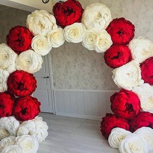 Giant Decorazione floreale carta / Carta Margherita Fiori con stelo / Giant fiori carta / Fiori per steem / Fiori carta / grande fiore