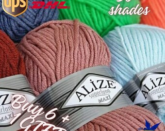 Alize Superlana Maxi, Stricken, Häkeln, Wollgarn, Wintergarn, Acrylgarn, Häkelgarn, Handstricken