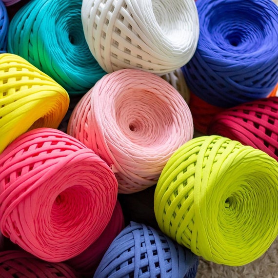 T-shirt yarn Crochet yarn Fabric knitting yarn Spaghetti yarn