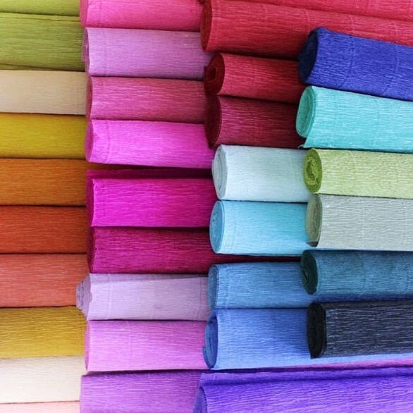 Italian Crepe Paper Rolls, Paper flowers, Wrapping paper, decor, Pape…