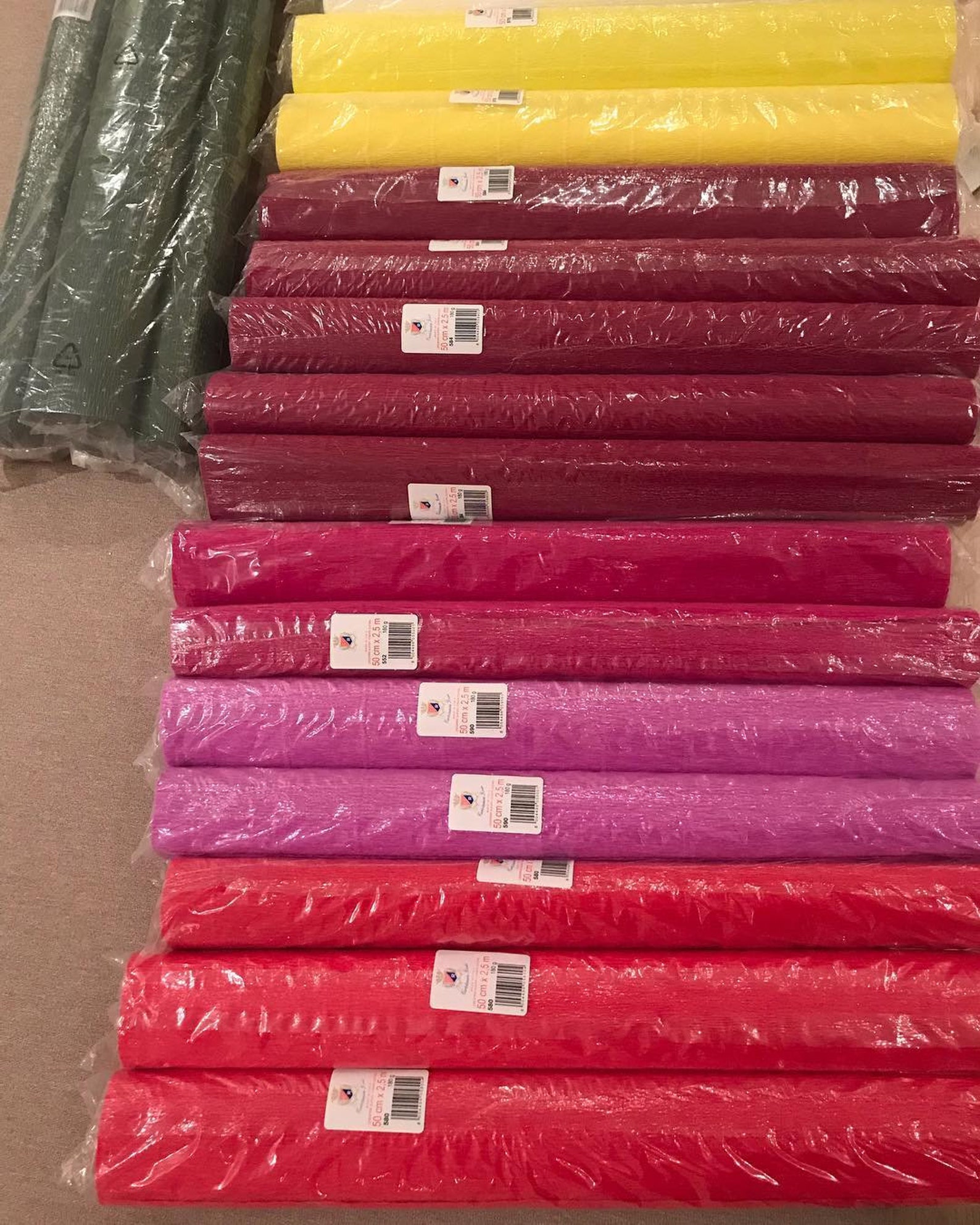 Italian Crepe Paper Rolls Paper Flowers Wrapping Paper Etsy