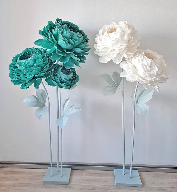Large Huge paper peony flowers for wedding decor and holiday Etsy