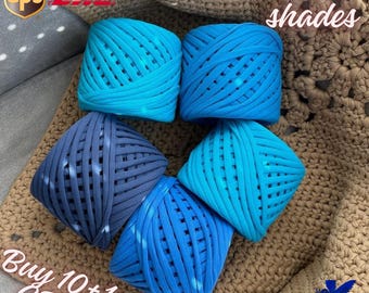 Chunky Cotton T-shirt Yarn: 62 Colors, Crochet Bag & Basket Material