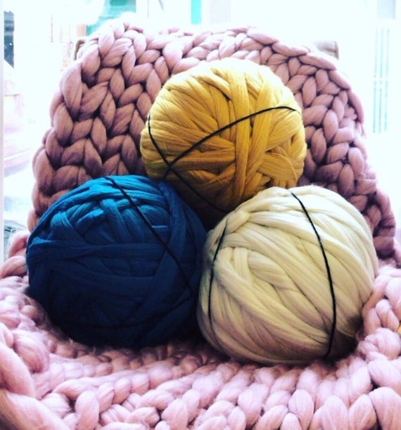 Big Yarn Merino EPIC EXTREME Giant Super Bulky Arm Knitting Kit Chunky Wool Knit Blanket Very Thick Gigantic Yarn Massive Knitted Loop Etsy Canada