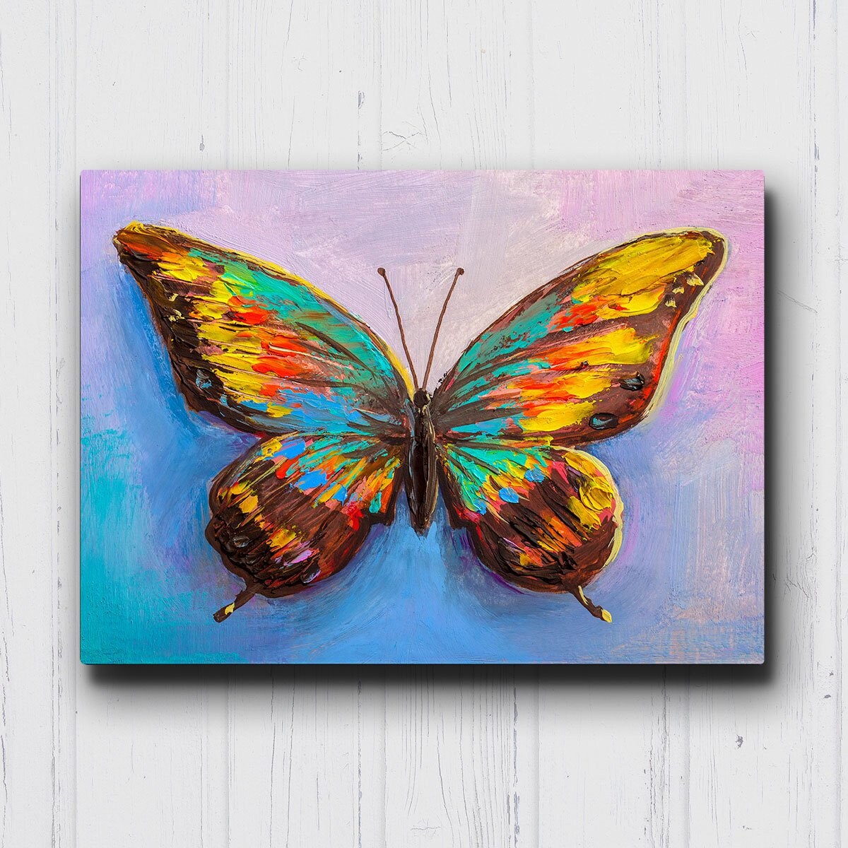 Color Splash Butterfly Canvas Sets | Etsy