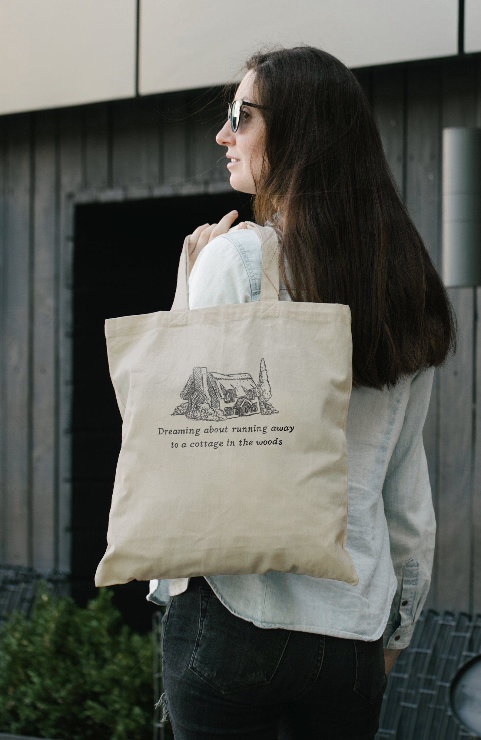 Cottagecore Tote Bag Aesthetic Tote Farmers Market Bag | Etsy