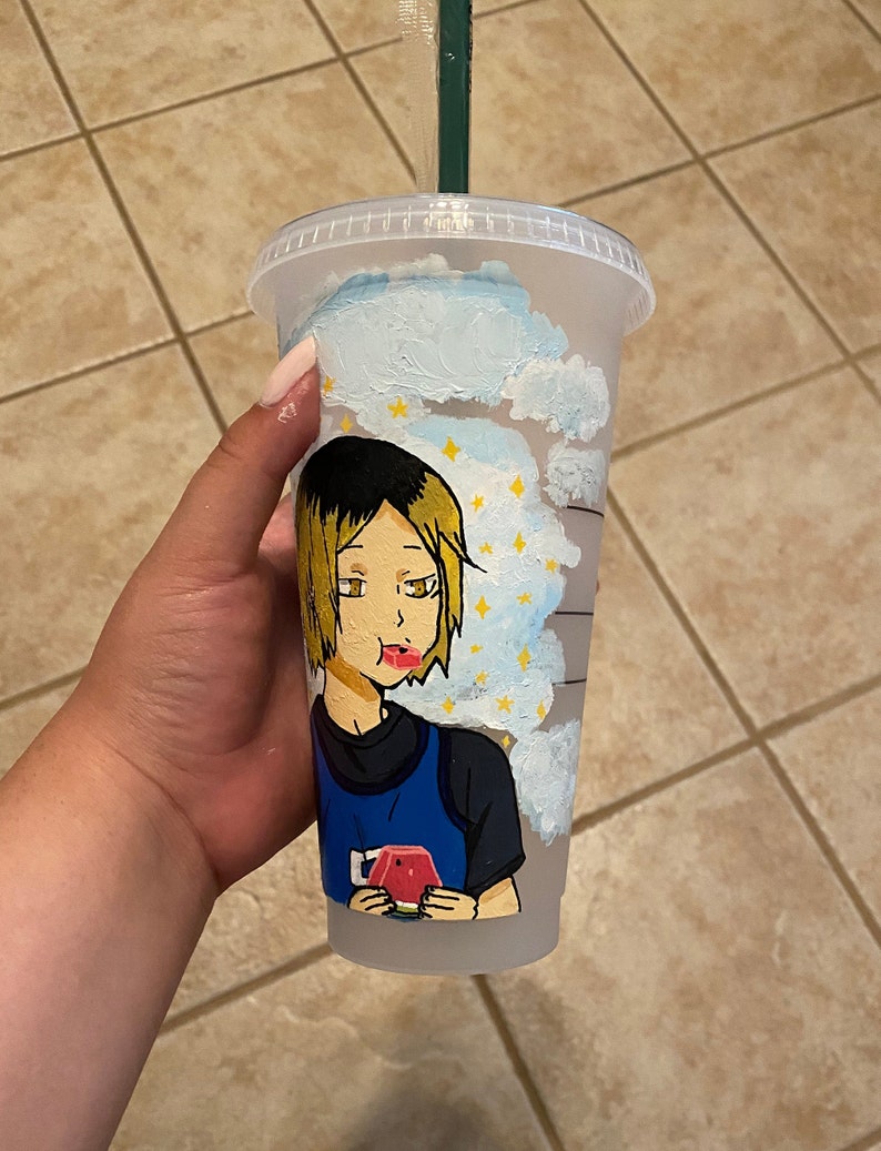 Custom Painted Starbucks Cup Anime | Etsy
