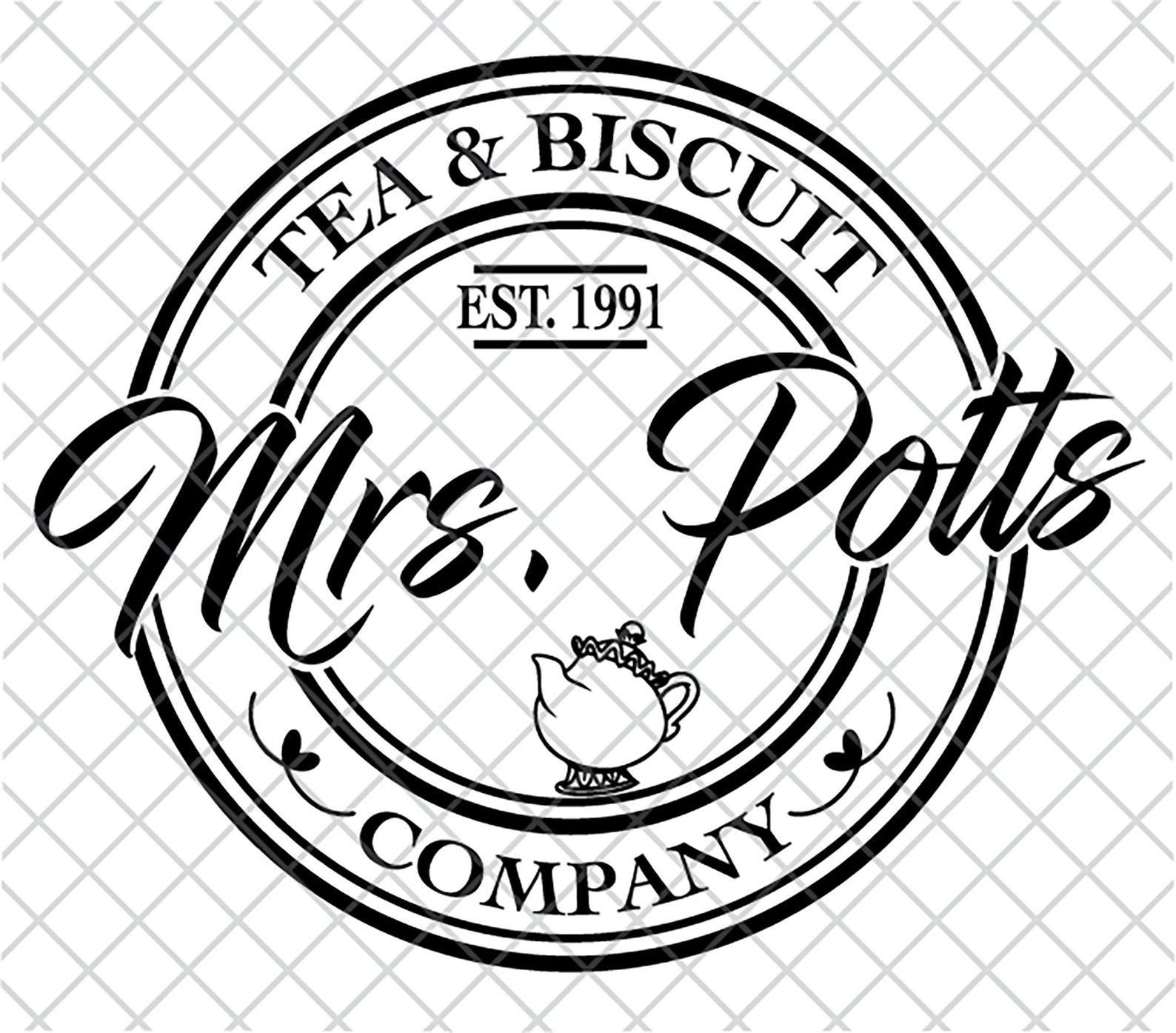 Mrs. Potts Tea and Biscuit Company Beauty and the Beast Etsy