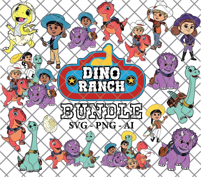 Dino Ranch Bundle High Quality Files SVG PNG AI | Etsy