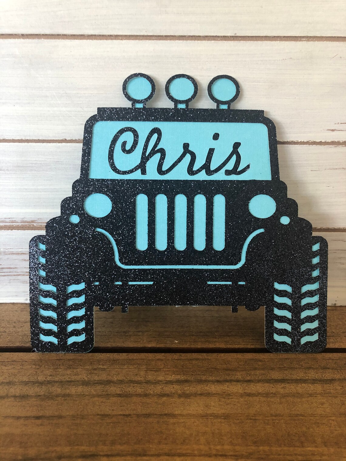 Personalized Off Road Jeep Vehicle Cake Topper with Name Jeep Etsy