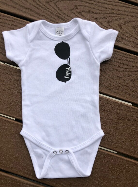 Sunglasses Onesie Boy Onesie Funny Cute Etsy