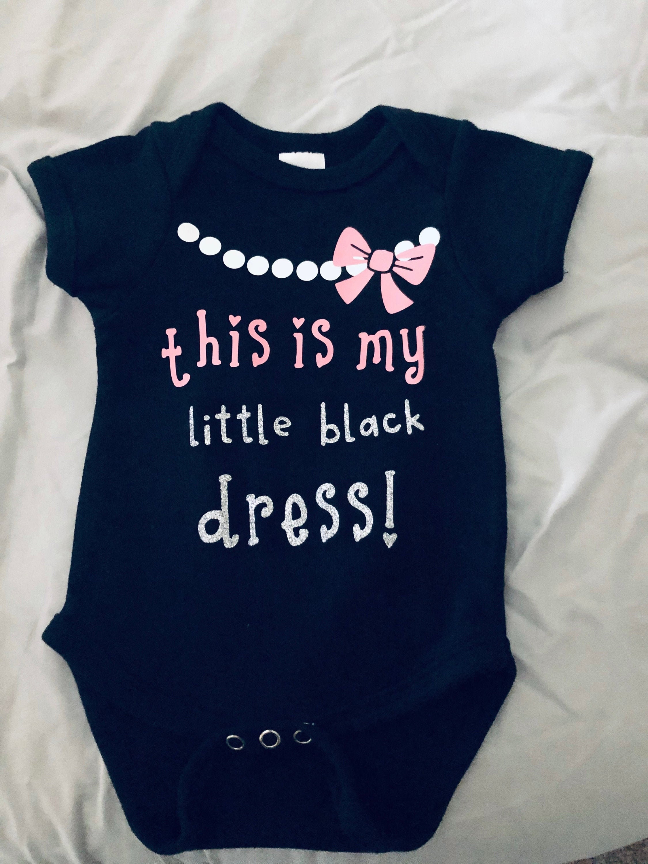 Little black dress baby onesie sale