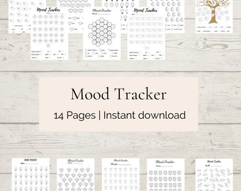 Mood Tracker - Printable Mood Tracker - Mood Chart