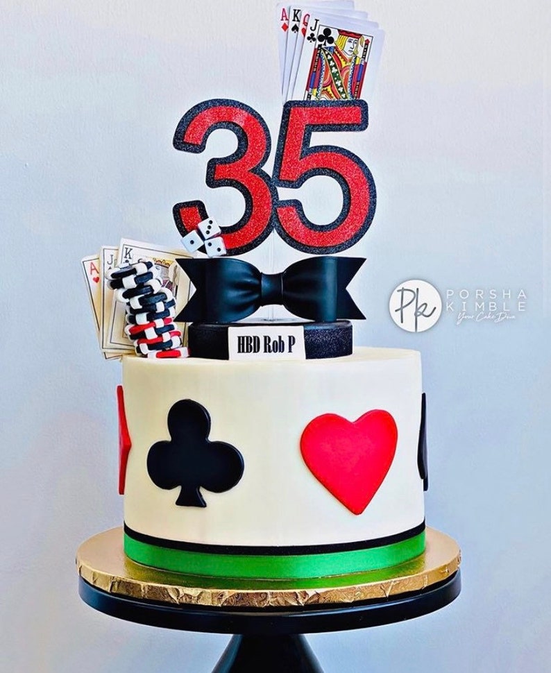 Casino Cake Topper | Etsy