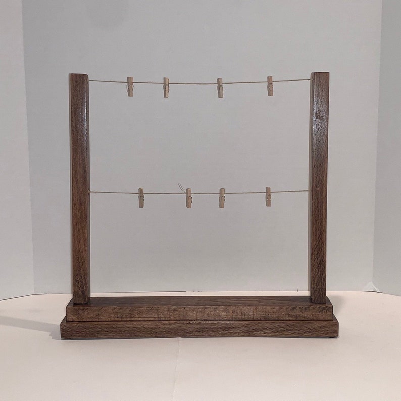 Tabletop Clothesline Picture Stand Etsy