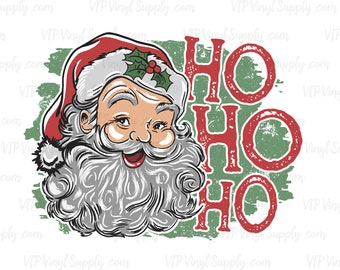 Sublimation Transfer | Ready to press Full Color T-Shirt transfer –  Ho Ho Ho Santa Christmas Sublimation Transfer | xQd3