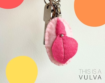 Vulva keyring